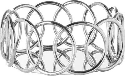 Produktbild von FINK Windlichtfuß JUWEL - silber - Edelstahl - H.10,5cm x B.23,5cm