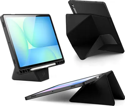 Produktbild von Hülle mit Klappe für Galaxy Tab S10 Lite / S10 FE / S9 / S9 FE, Dux Ducis Vers, Schwarz