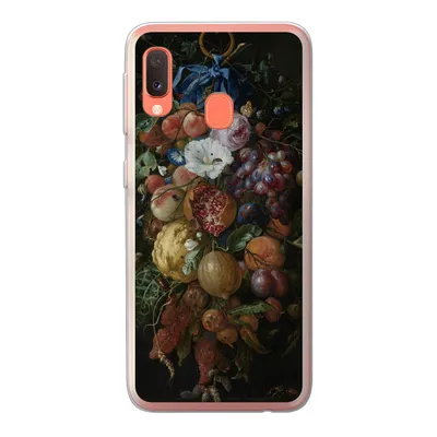 Produktbild von MuchoWow® Handyhülle Schutzhülle Hülle für Samsung Galaxy A20e Früchte und Blumen - Gemälde von Jan Davidsz. de Heem Silikon Softcase Handy Hülle - Abdeckung