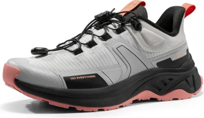 Produktbild von NORTIV 8 Damen Wanderschuhe leichte atmungsaktive Mesh Trekking Outdoor Arbeitsschuhe,Farbe:GRAU-ROSA,Größe:38.5