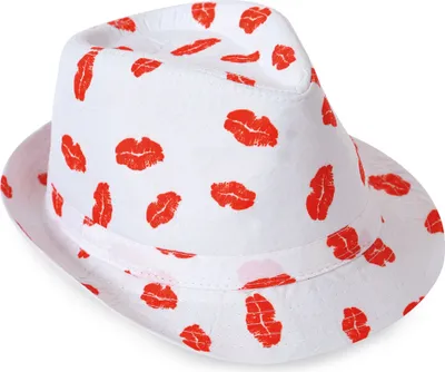 Produktbild von Trilby Herren Hut Küsschen Gr. 58 cm Karneval Fasching Party Cosplay