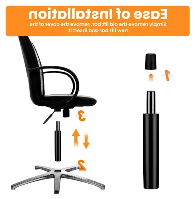 Produktbild von Gasdruckfeder für Bürostühle, Ersatz-Gaslift, 1000 lbs (450 kg), Höhenverstellbare Gasfeder für Drehstühle, Gesamtlänge 285-420 mm