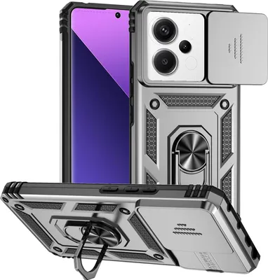 ESTH Handyhülle Für Xiaomi Redmi 13C / Poco C65 – Mit Slide-Kameradeckel & Magnetring