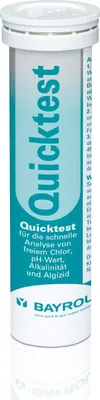 Zdjęcie produktu dla Paski testowe Bayrol QuickTest chlor, wartość pH, algicyd, zasadowość