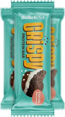 Produktbild von BioTech Crispy Protein Bar 16x40g - Cocoa (Schoko)