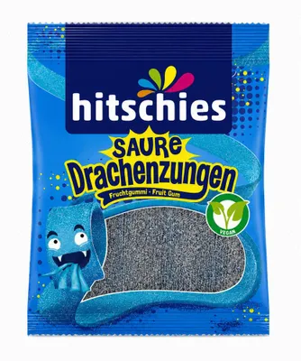 Produktbild von Hitschies Saure Blaue Drachenzungen 125g