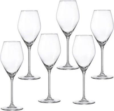 Productafbeelding van Set van 6 witte wijnglazen, 340 ml, vaatwasmachinebestendig