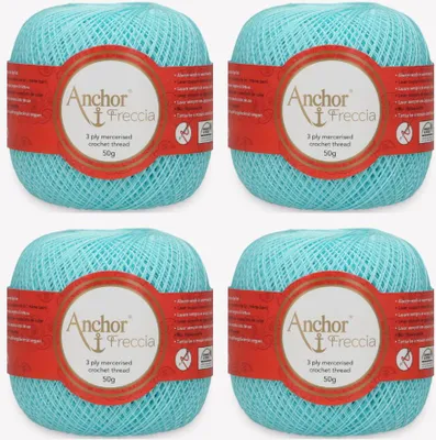 Produktbild von 4x Anchor Freccia 16 – Feines Baumwollgarn für filigranes Häkeln (color 00432)