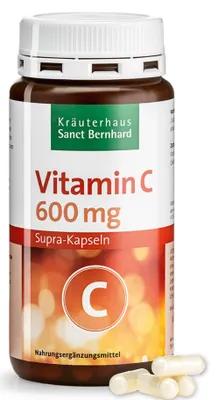 Produktbild von Sanct Bernhard Vitamin C 600 - 180 Supra-Kapseln
