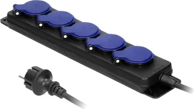 Obrázek produktu pro Prodlužovací kabel venkovní gumový IP44 5 zásuvek 5m ORNO OR-AE-13193/5M
