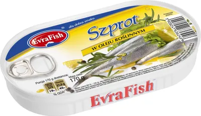 Obrázok produktu pre Evra Szprot w oleju roślinnym 170 g