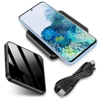 Produktbild von Induktive 15W Ladegerät für Samsung Galaxy S25 S24 Plus Ultra Edge Ladestation