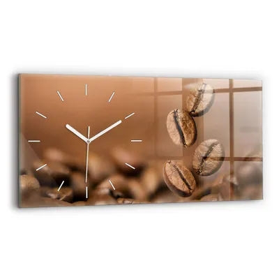 Obrázok produktu pre Wallfluent Hodiny - Obdĺžnikové Sklenené Nástenné Hodiny - Tichý Quartz Strojček - Nástenná Dekorácia Spálňa Kuchyň - Biele Ruky - 60x30 cm - Abstraktný