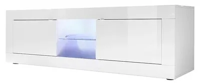 Image de CALICOSY - Meuble TV 2 Portes sans Éclairage L180 cm - INITIAL