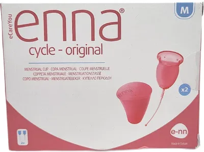 Image de Coupe menstruelle Enna Cycle taille M 2 tasses Kit stérilisateur Sac de transport