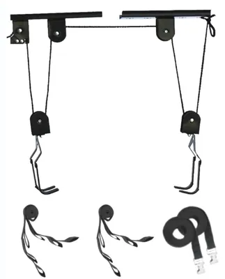 Fahrrad-Deckenhalter, 60 kg, Seilzug, Garage, Dachboden