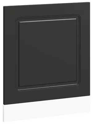 Produktbild von vidaXL Geschirrspülerblende Kalmar Schwarz 60x1,5x57 cm Holzwerkstoff