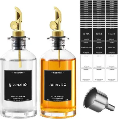 Image de Coffret doré de 350 ml pour huile et vinaigre