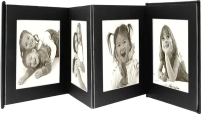 Image de Deknudt Leporello noir 8x13x18 similicuir 8 photos A66DC2 8PH