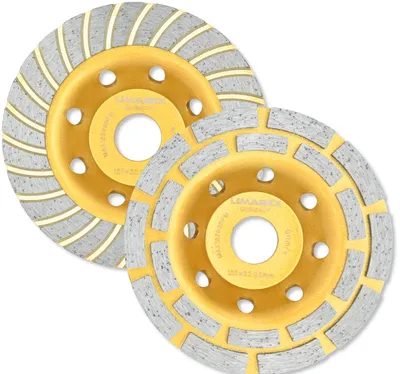 Produktbild von Diamantschleiftopf Set 125 mm Beton Estrich Stein Putz Doppelreihig Turbo Limabex