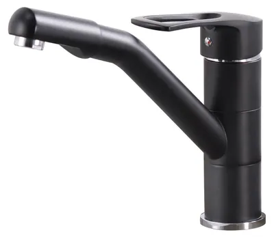 Immagine prodotto di Miscelatore monocomando per lavello da cucina, girevole a 360°, colore nero