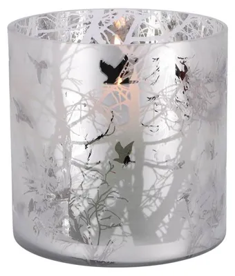 Immagine prodotto di PTMD Lanterna Winty - 15x15x15 cm - Vetro - Bianco