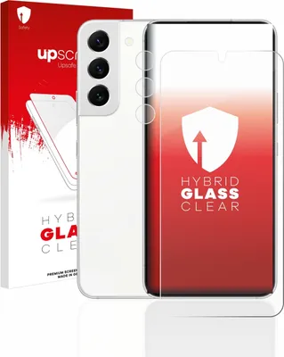 Produktbild von upscreen Schutzglas für Samsung Galaxy S22 5G (Display+Kamera) Schutzfolie Panzer Folie Glas Display Schutz klar