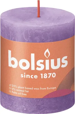 Produktbild von Rustikale Kerze, Blockkerze 80/68 Vibrant Violet