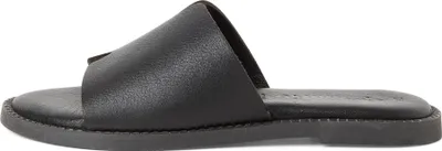 Produktbild von Tamaris Damen Pantolette aus Leder mit breitem Riemen TOUCHit Fußbett 1-27135-42, Größe:42 EU, Farbe:Schwarz