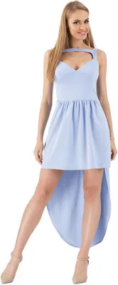 Obrázek produktu pro Dámské šaty Sommerkleid Cocktail Mini Kleid in 4 Farben Stylisch; Babyblau/S/36