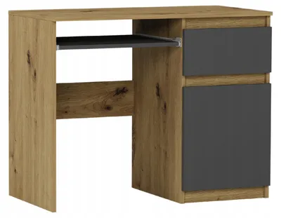 Obrázek produktu pro Psací stůl počítačový 96 cm zásuvka skříňka FRAMIRE N-33 artisan mix antracit
