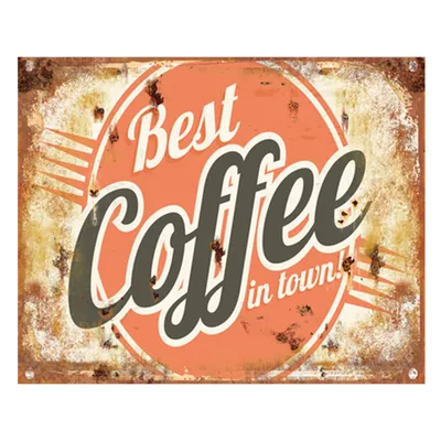 Produktbild von Clayre & Eef Textschild 33x25 cm Orange Eisen