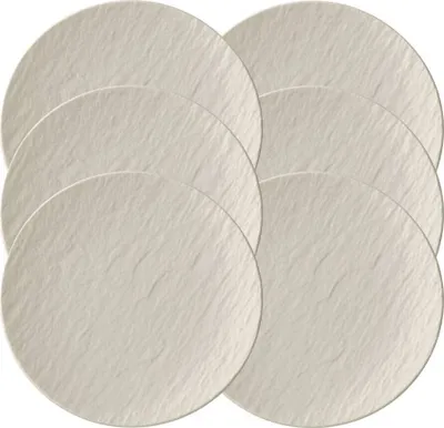 Produktbild von Villeroy & Boch Manufacture Rock Blanc, Brot- & Butterplatte, Rund, Porzellan, Weiß, Manufacture Rock, 15,5 cm