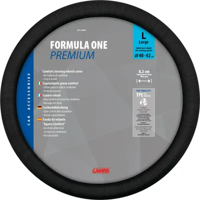 Productafbeelding van LAMPA 32985 Stuurhoes voor Formule 1, zwart