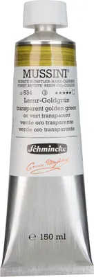 Produktbild von Schmincke 150ml MUSSINI Lasur Goldgruen Öl 10 534 019