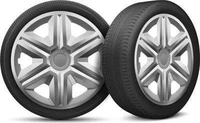 Produktbild von Auto Radkappen Radzierblenden 4er Set passend für alle Stahlfelgen - einstellbarer Sicherungsring - 16 Zoll - Silber