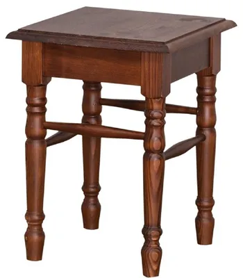 Image de Casa Padrino Tabouret de campagne marron 35 x 35 x H. 45 cm - Meubles de campagne