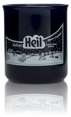 Produktbild von Kelterei Heil Glühweintasse Glas 0,2l Henkelbecher Keramik Punsch Tee Kaffee