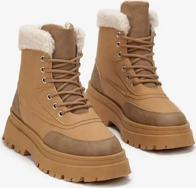 Produktbild von Damen Winterstiefel Gefütterte Stiefeletten Winter Stiefel Moju Braun Gr.41