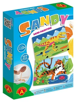 Obrázok produktu pre Malowanki Piaskowe Sandy Tygrys i T-Rex