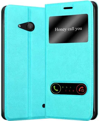 Produktbild von Cadorabo Schutzhülle für Nokia Lumia 550 Hülle in Türkis Handyhülle Book Case Cover Etui