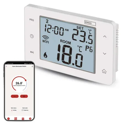 Pokojový programovatelný drátový WiFi GoSmart termostat P56201