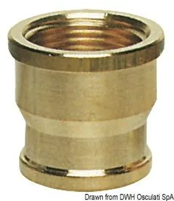 Obrázek produktu pro Trubková objímka mosazná vnitřní/vnitřní 3/4" x 1" , 1 kus