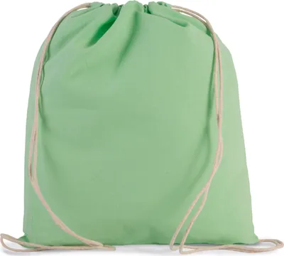 Image de Petit sac à dos Kimood en coton bio avec cordelettes