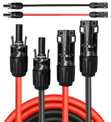 Produktbild von Solarkabel – Verlängerungskabel – 1 m – 6 mm² – 1500 V Solarkabel – Verlängerungskabel – Photovoltaik-Solarkabel – Solarstecker