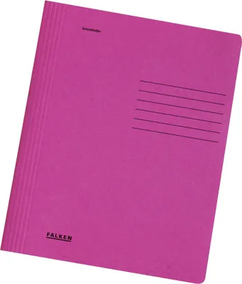 Produktbild von Falken 100x Schnellhefter Karton A4, intensivfarben, Pink, 11287604F