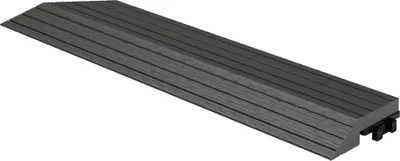 Zdjęcie produktu dla ML-Design WPC listwa krawędziowa antracytowa do płytek tarasowych 38x2x7,5 cm drewnopodobna listwa narożna system zatrzaskowy wykończenie krawędzi podłogi płytki podłogowe
