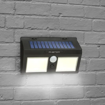 Produktbild von Solarbetriebener Reflektor mit Bewegungsmelder – zur Wandmontage