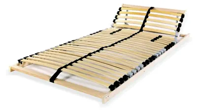 Produktbild von Lattenrost 7 Zonen mit 28 Latten 70 x 200 cm aus Holz, tragende Struktur aus verstärktem Eisen, Unterbau für verschiedene Betten und Matratzen