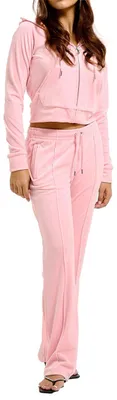 Productafbeelding van Juicy Couture Tina Velour Track Pant With Diamante Branding ROZE S